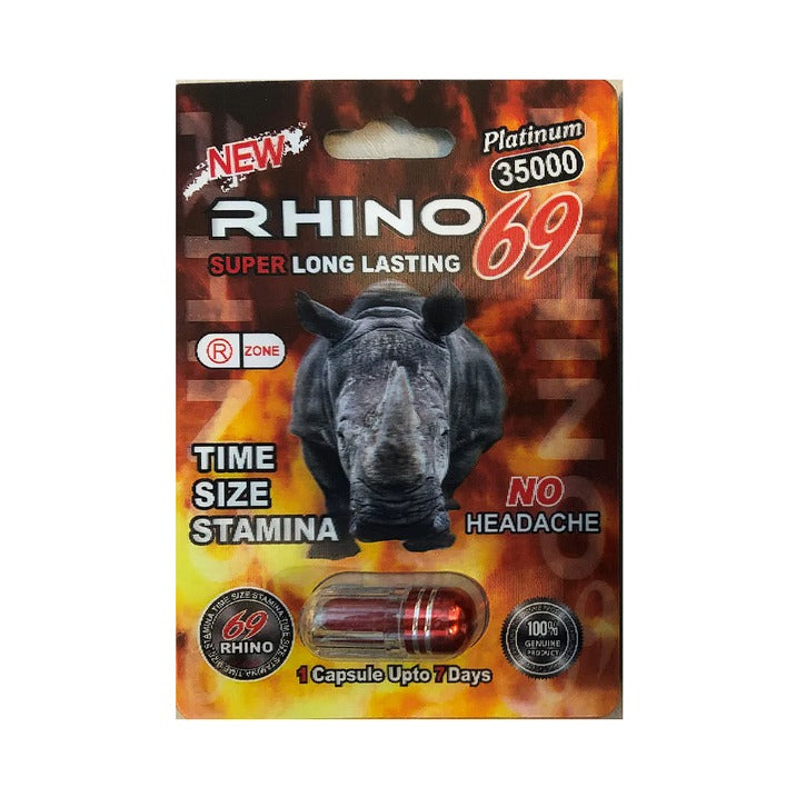 Vigorizante 69 Rhino Cápsulas