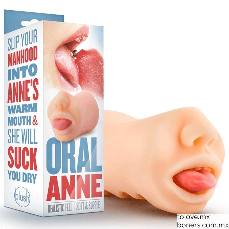 Masturbador Boca Sensación Realista Suave Orale Anne