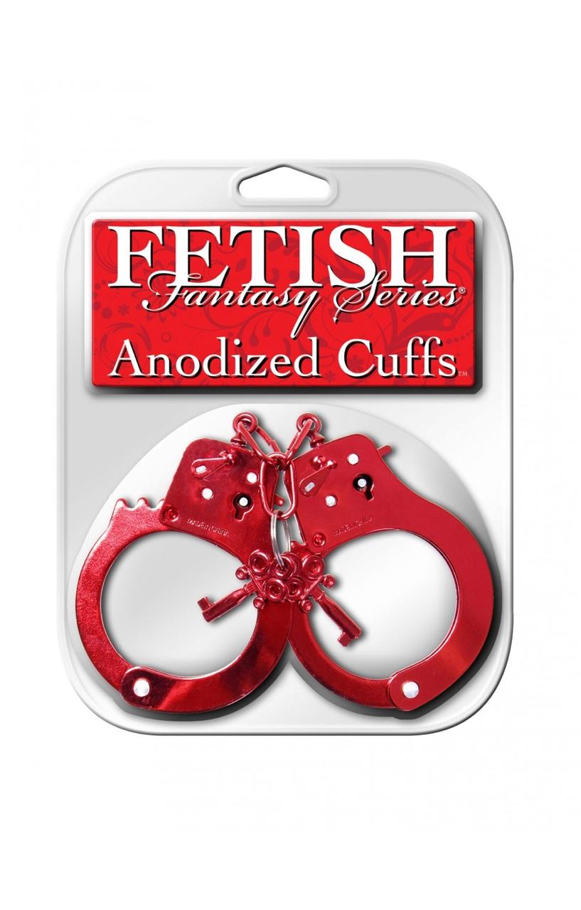 Esposas Anodizadas Rojas Seguras Uso Rudo Fetish