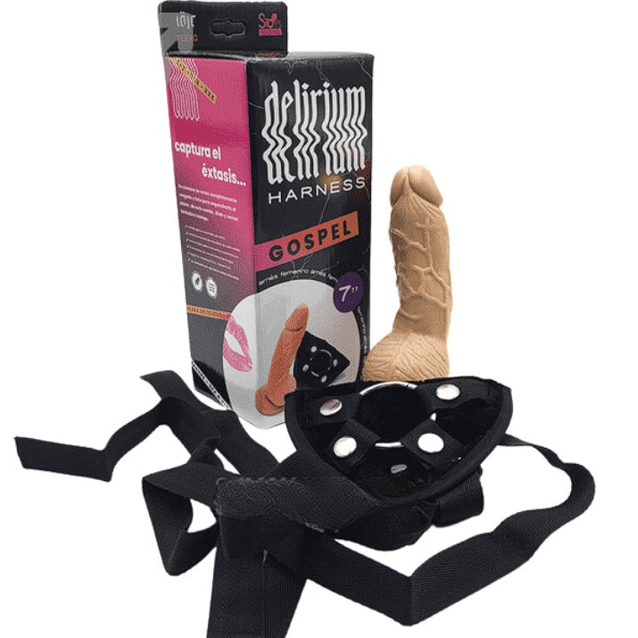 Arnés Femenino Incluye Dildo, Ajustable, Diferentes Tamaños