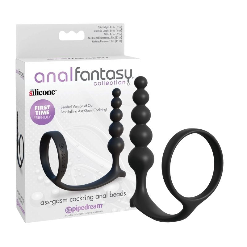 Perlas Anales Con Anillo Para Pene